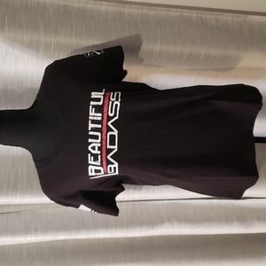 "Beautiful Badass" Grunt style tee xl (tight fitting)